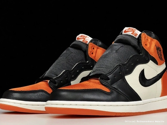 Official Maikesneakers Air 1 Backboard Jordan Satin Womens Retro AV3725-010 Shattered 0806